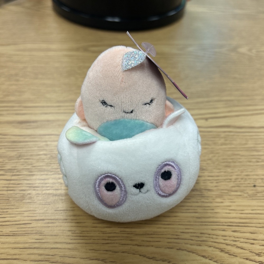 Kellytoy KTY-SQM0020PAN-C Squishville Mini Squishmallow Plush | Evie the Narwhal